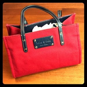 Kate Spade Red Canvas Purse